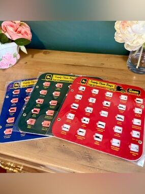 Supply Chain Bingo Game Set of 3 | 1 Red 1 Green 1 Blue Travel Road Game USA